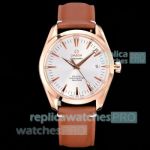 VSF Swiss 8800 Omega Seamaster Aqua Terra 150m Rose Gold White Dial 39mm Clone Watch 